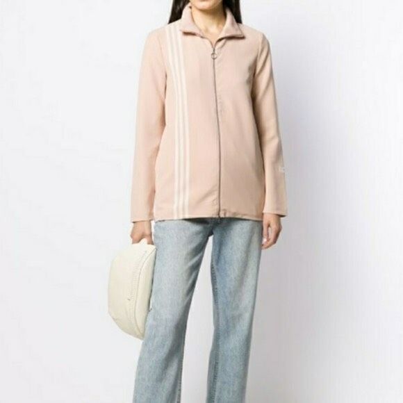 Adidas Jacket Size XSmall Pink Zip-Up Long-Sleeve Lined - Picture 1 of 12